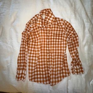 J. Crew Orange Perfect Shirt (size S)